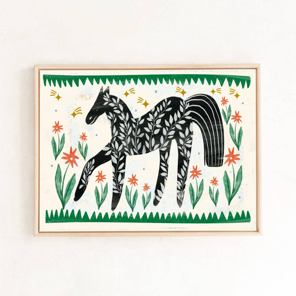 Print - Folk Pferd