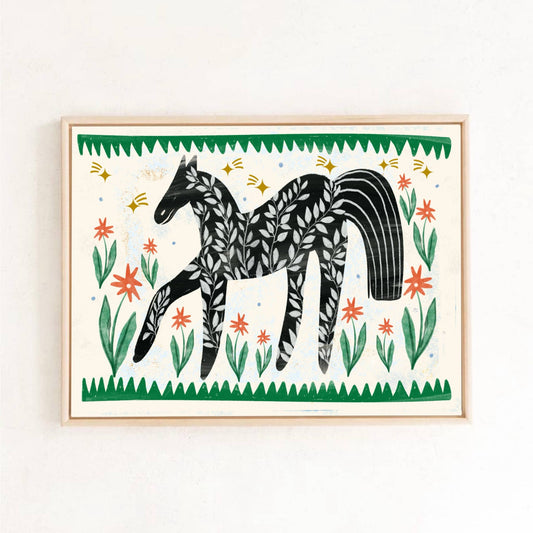 Print - Folk Pferd