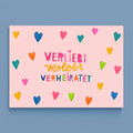 Postkarte Verliebt verlobt verheiratet von Frau Ottilie A6