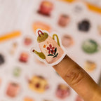 Stickerbogen Herbsttassen von Wild Pencil Studio