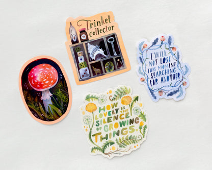 Sticker - Die Stille wachsender Dinge