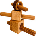 Bikeho Holzbausteine Gelochtes 6 Teile aus Erlenholz