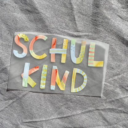 Bügelbild - Schulkind