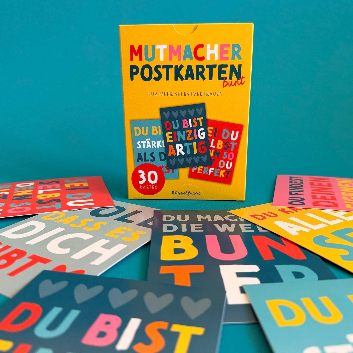 Mutmacher-Postkarten - bunt | 30 Karten
