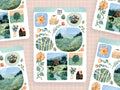 Stickerbogen Sommerwiese von Wild Pencil Studio