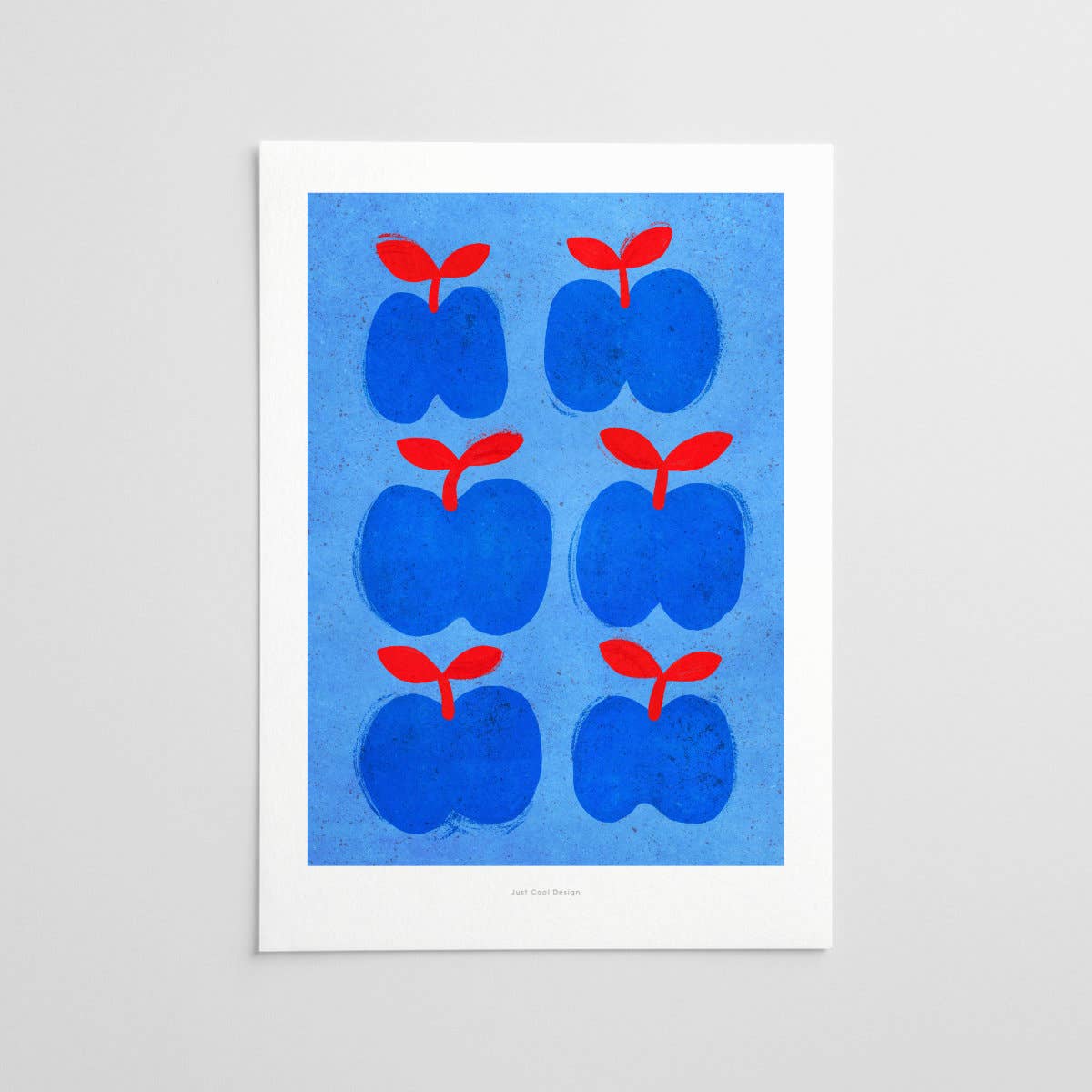 Retro-Äpfel - Kunstdruck A5