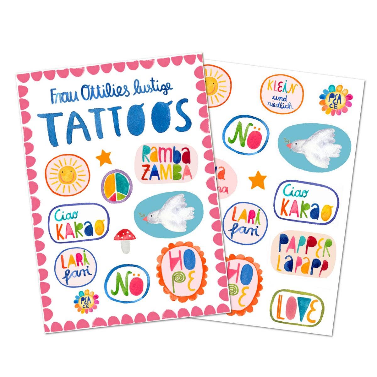 Kindertattoos - Sonnenschein & Rambazamba