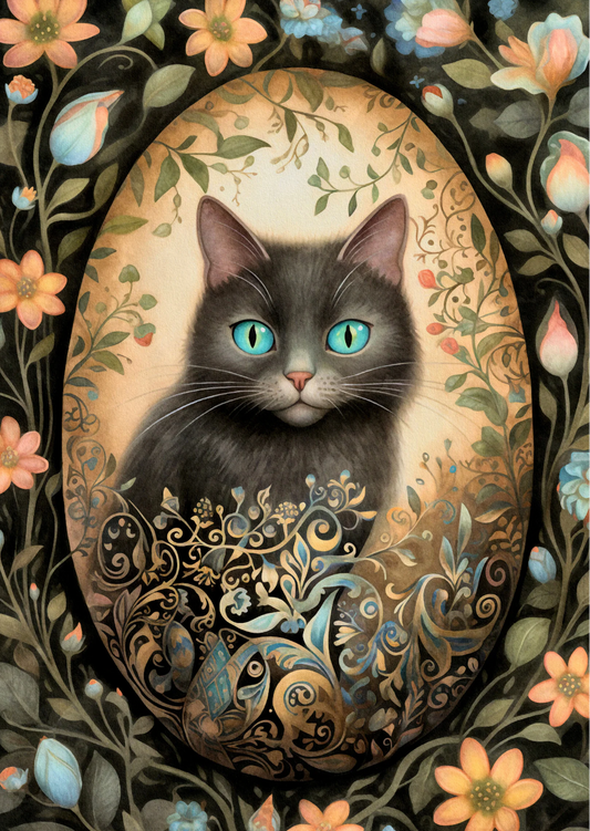 Osterei: Katze