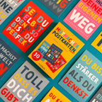 Mutmacher-Postkarten bunt 30 Stück von Rüsselfuchs
