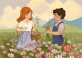 Postkarte Sommerfelder von Belle & Boo A6