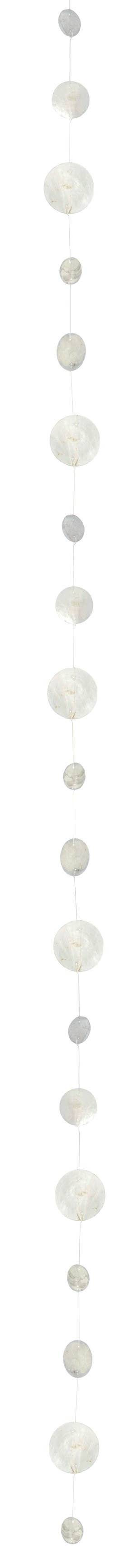 Muschelkette weiß, 170 cm