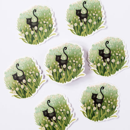 Sticker - Schwarze Katze