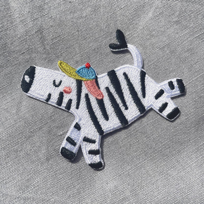 Bügelbild - Zebra