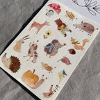 Spülmaschinenfeste Sticker Wald und Wiese von Hannahs Firlefanz A6