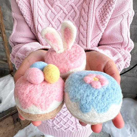 Filz - Käsekuchen-Häppchen - Set aus 3 Stück