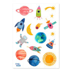 Kindertattoos Weltraum von Frau Ottilie