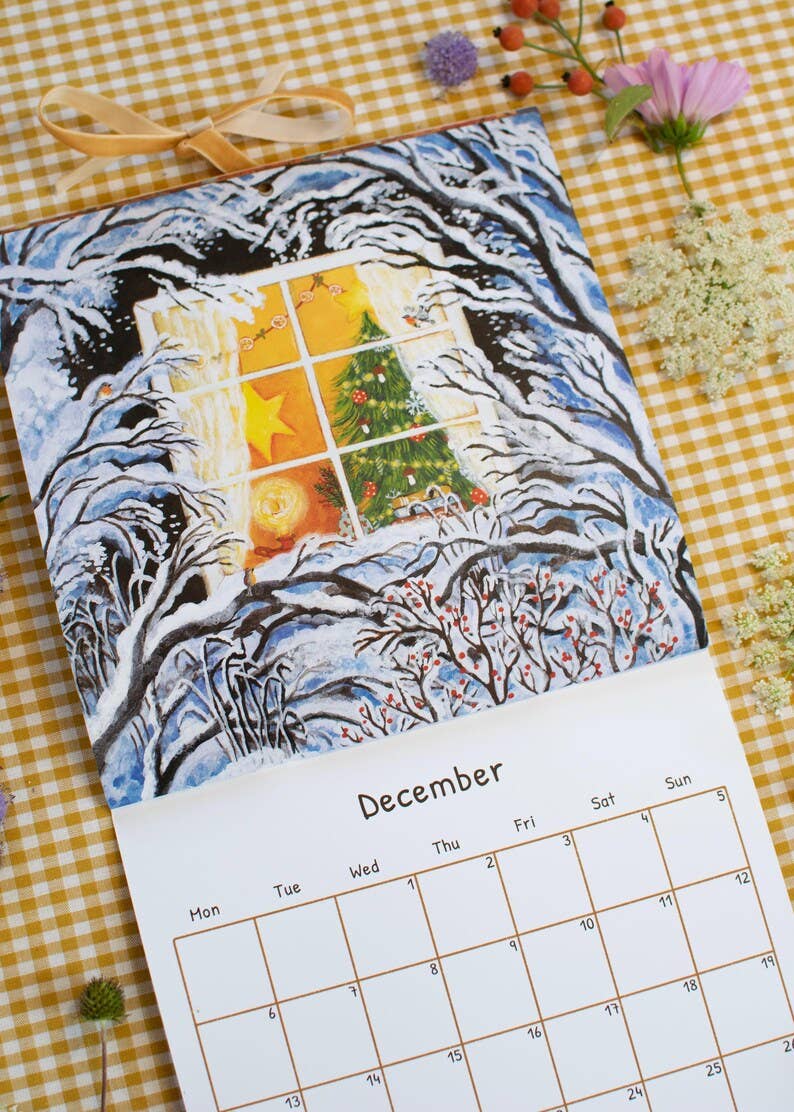 Kalender 2027 von Asia Spettel, Monatsblatt Dezember