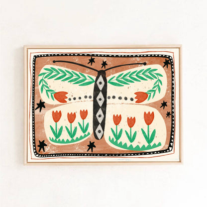 Print - Folk Schmetterling