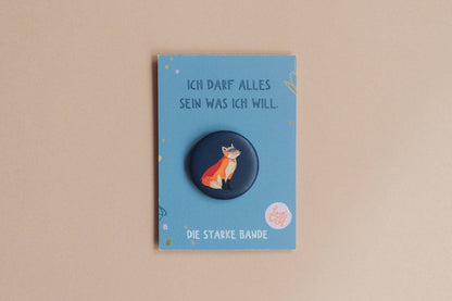 Button - Fuchs - Ich darf alles sein
