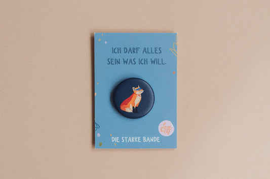 Button - Fuchs - Ich darf alles sein