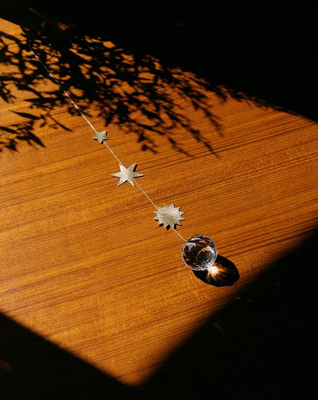 Sonnenfänger Sterne aus Messing