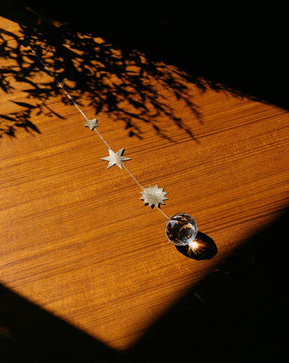 Sonnenfänger Sterne aus Messing