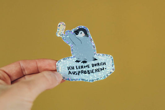 Sticker - Pinguin - Lernen durch Ausprobieren