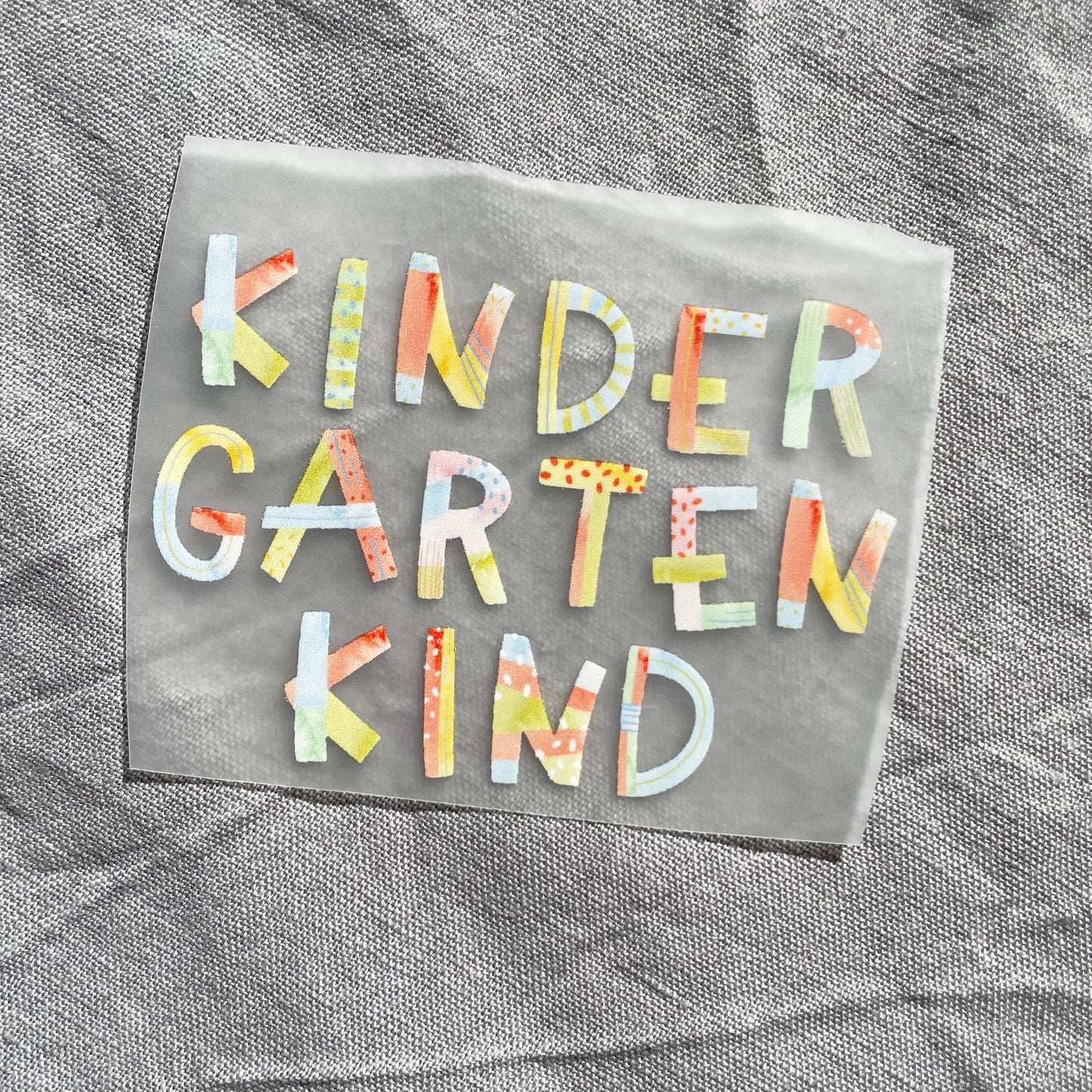 Bügelbild - Kindergartenkind