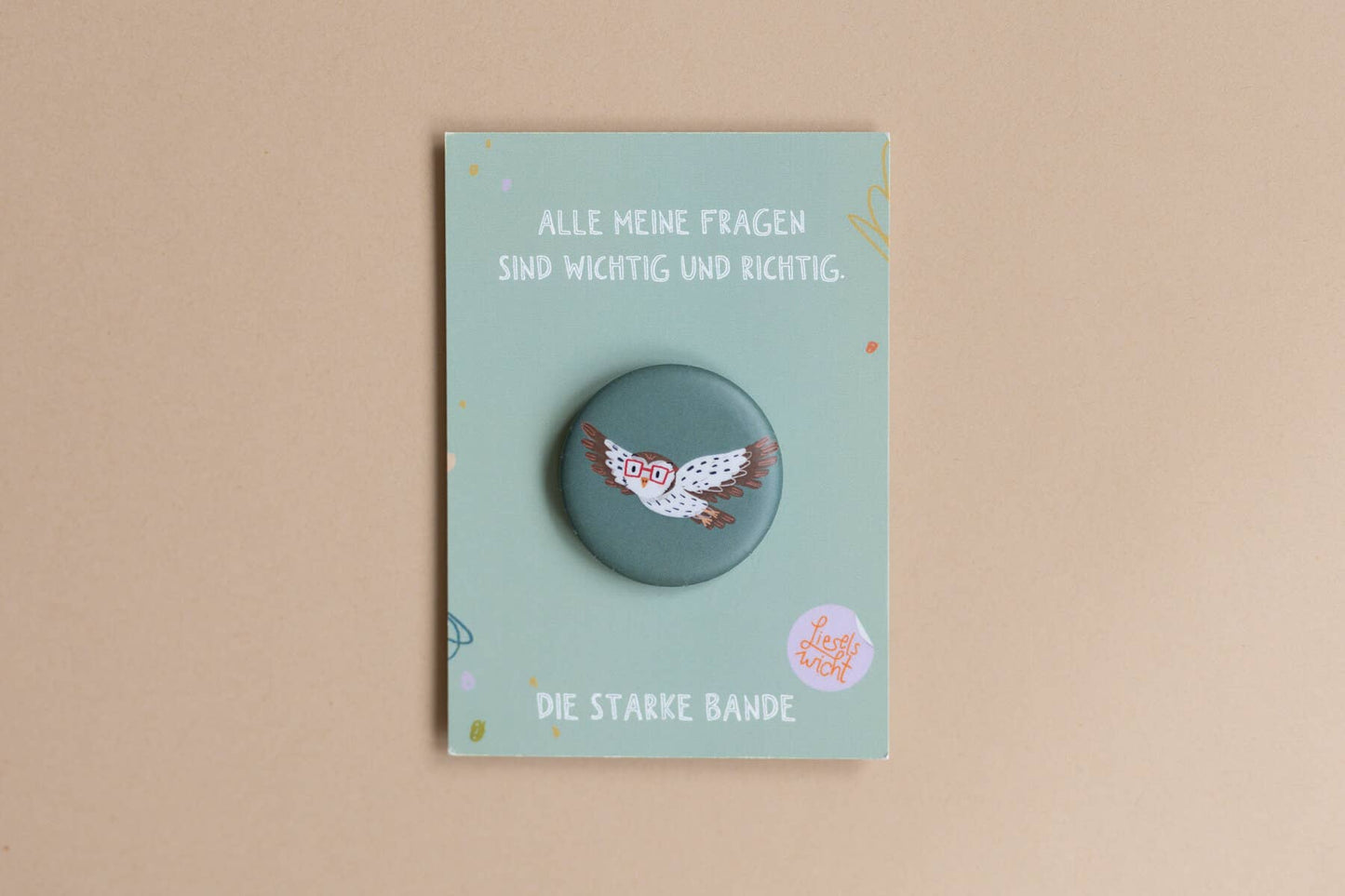 Button - Eule - Alle meine Fragen sind richtig