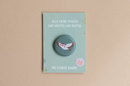 Button - Eule - Alle meine Fragen sind richtig