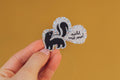 Glitzersticker Stinktier „Nicht mit mir!“ von Liesels Wicht
