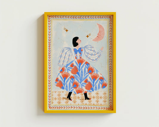 Print - Folk Frau