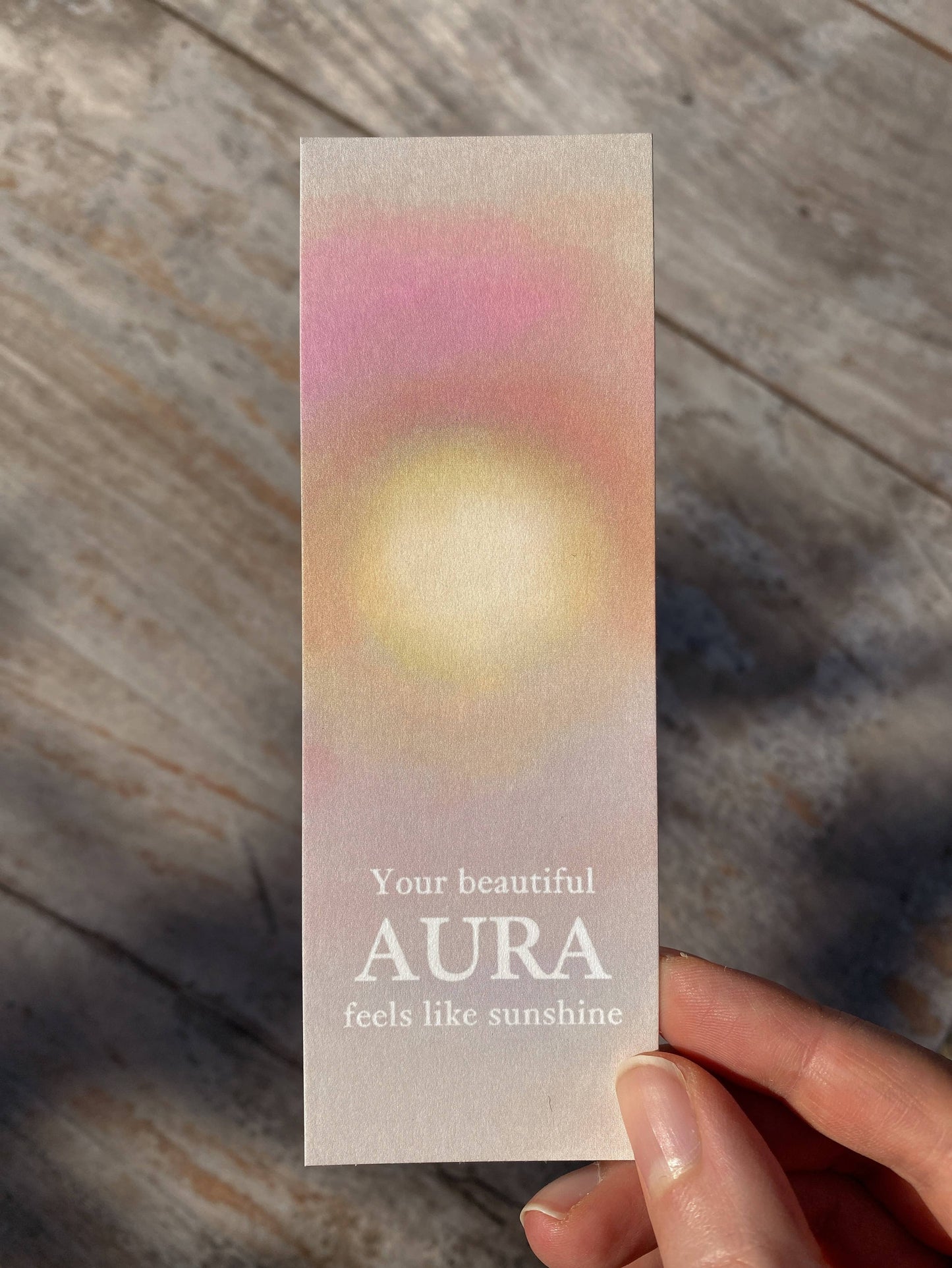 Your beautiful aura feels like sunshine