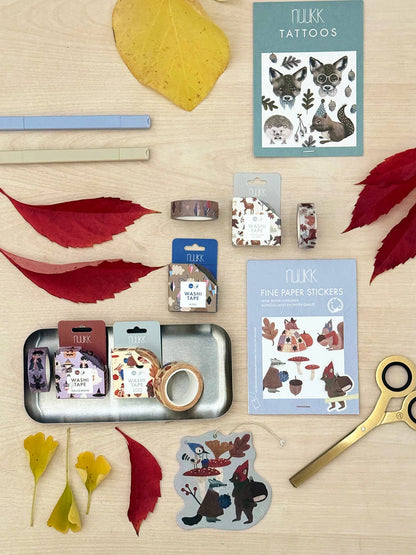 Washi Tape - Waldbewohner