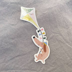 Sticker Dackel mit Drachen von Hannahs Firlefanz