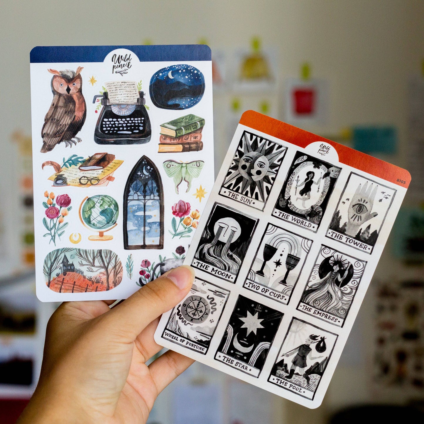 Stickerbogen - Dark Academia
