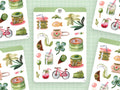 Stickerbogen Matcha von Wild Pencil Studio