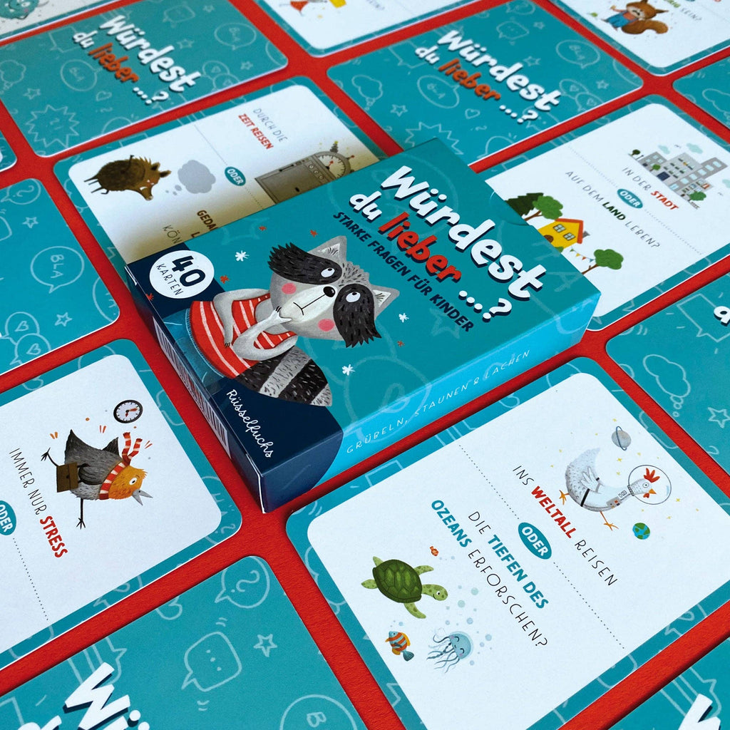 Kartenspiel Würdest du lieber für Kinder von Rüsselfuchs