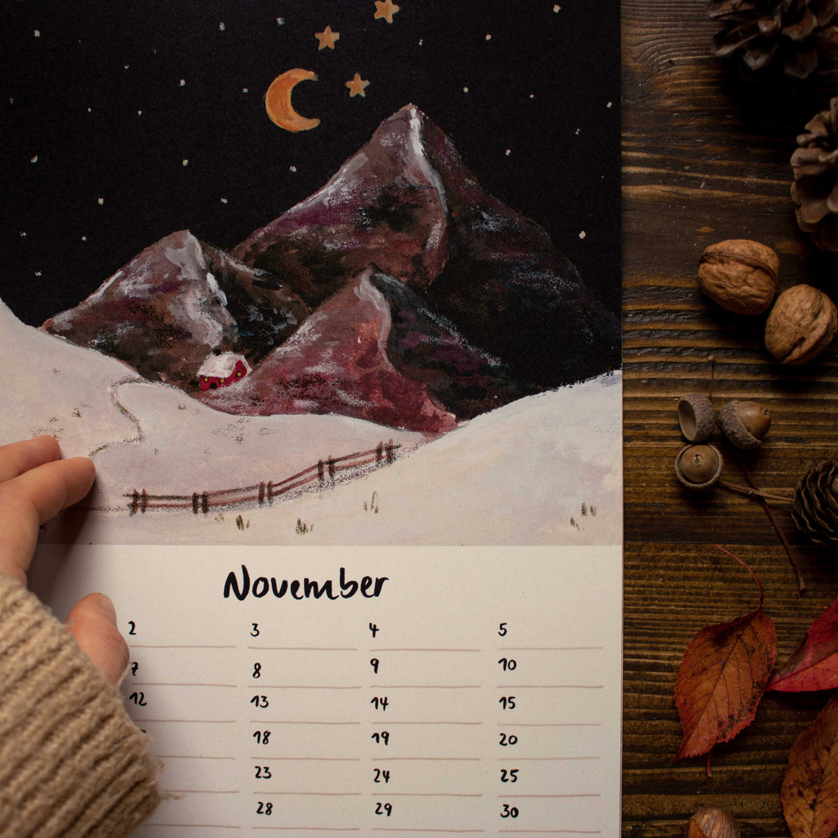 Immerwährender Wandkalender / Geburtstagskalender