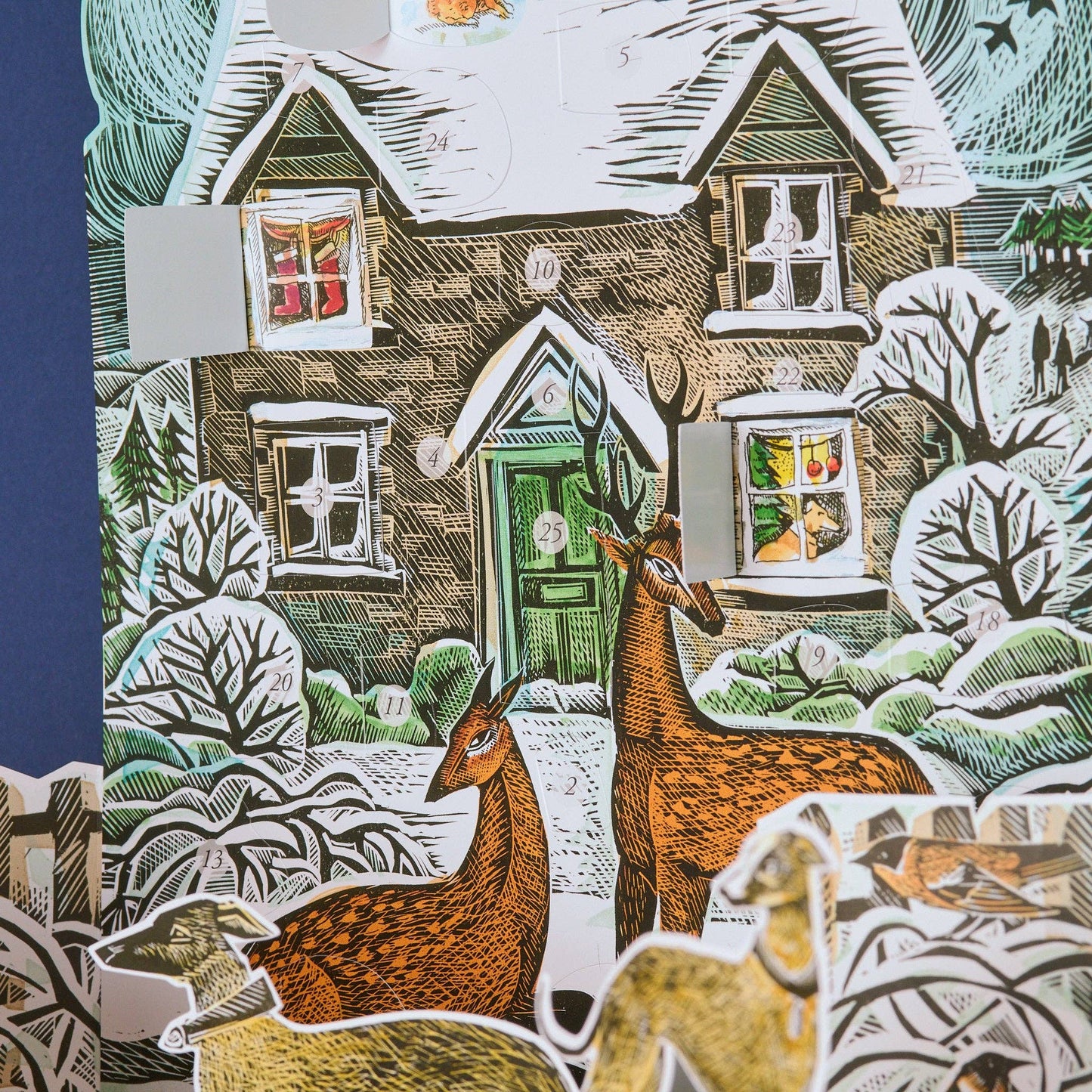 Weihnachts-Häuschen-Adventskalender
