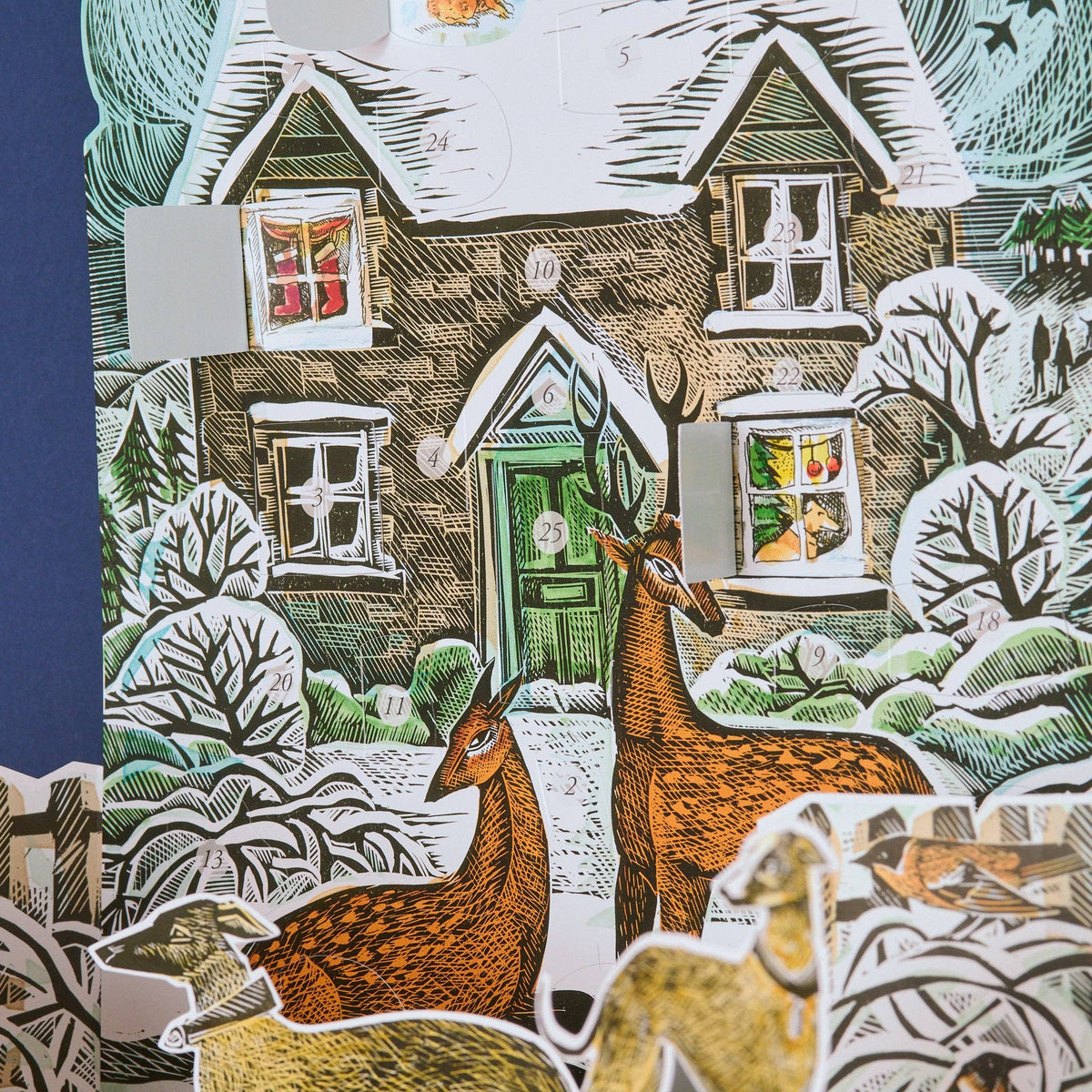 Weihnachts-Häuschen-Adventskalender