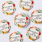 Vinyl-Sticker Alles wird gut von Wild Pencil Studio