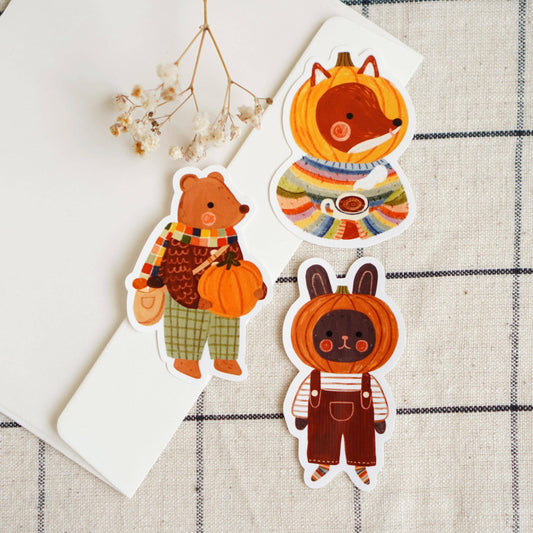 Sticker-Set - Kürbisfreunde