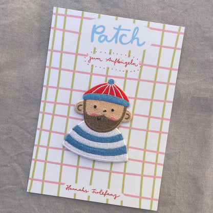 Bügel Patch Seemann – Aufnäher für Kinder 