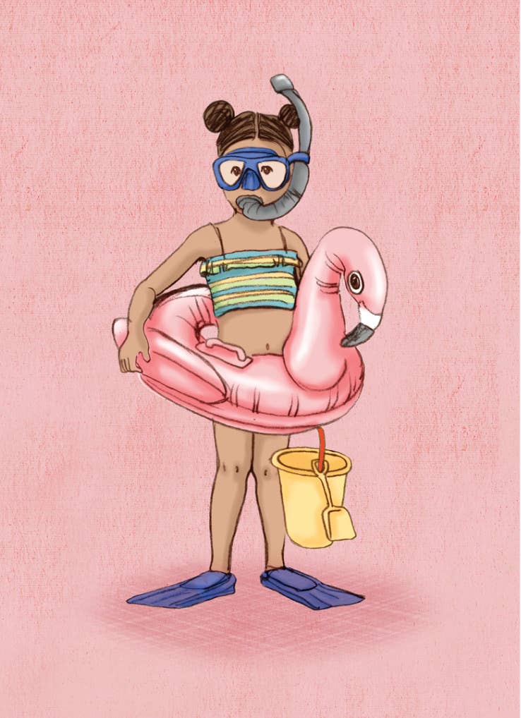 Flamingo-Mädchen