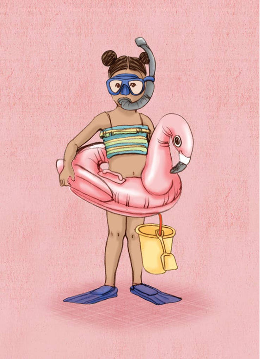 Flamingo-Mädchen