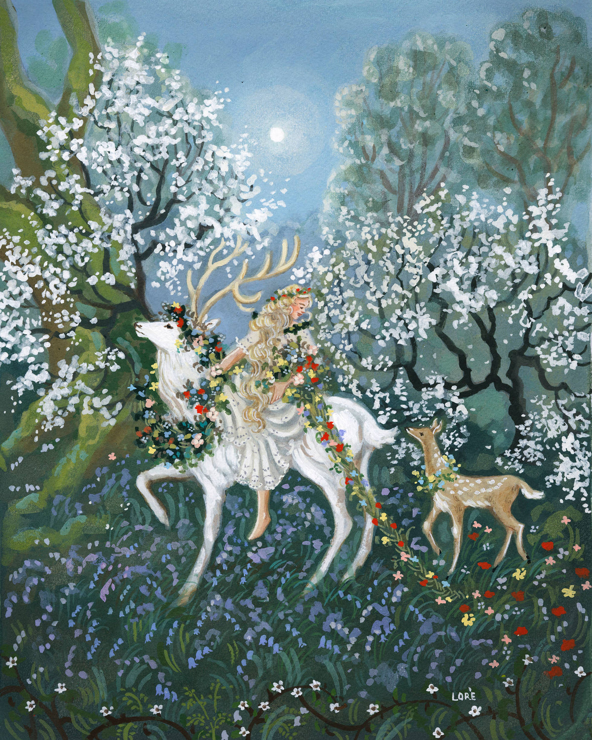 Print - Der weiße Hirsch