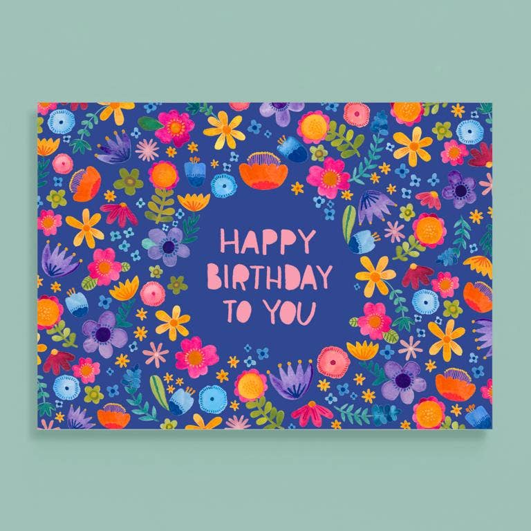 Happy Birthday to You (Blumen) A6