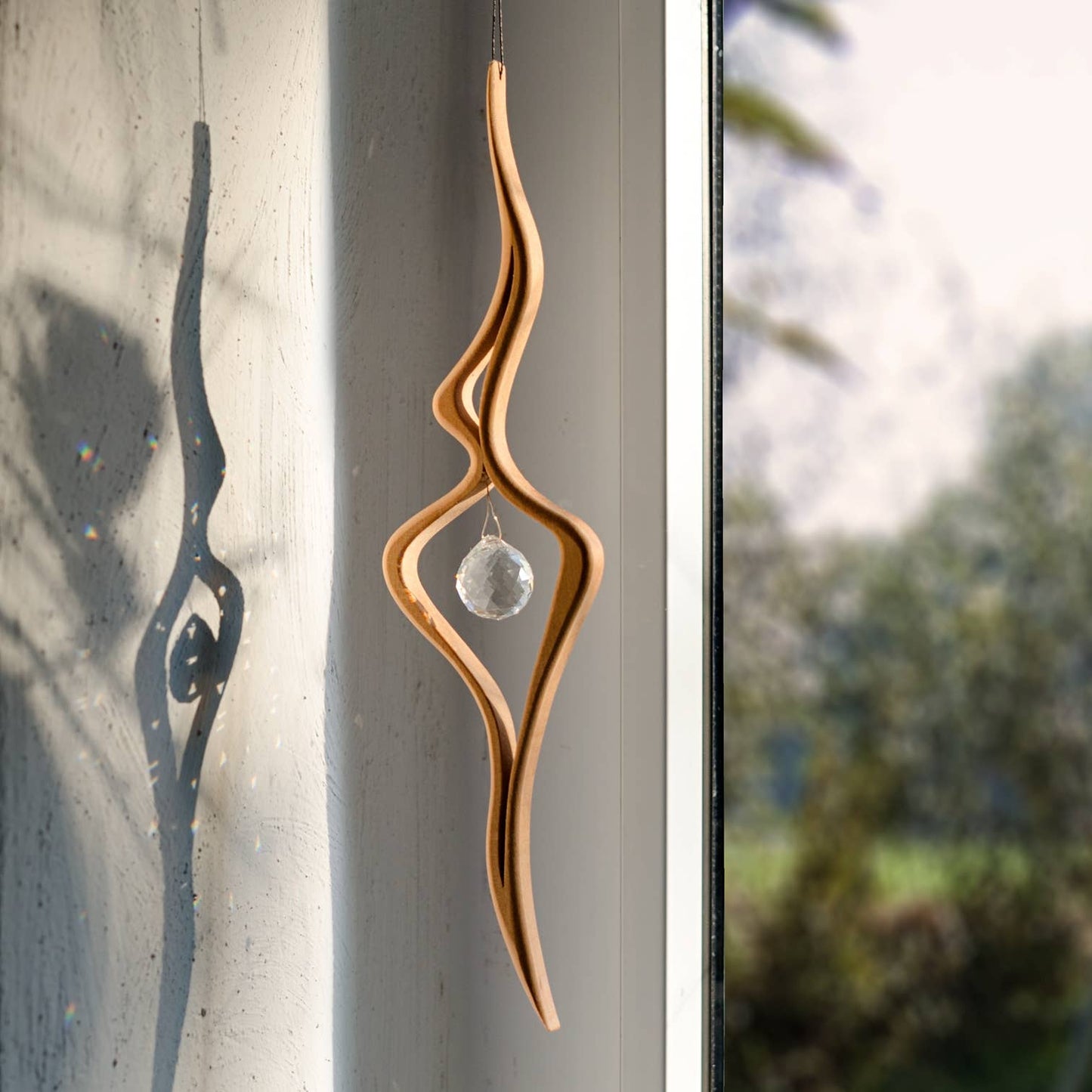Fensterschmuck - Wunderschöne mit Regenbogen-Kristall