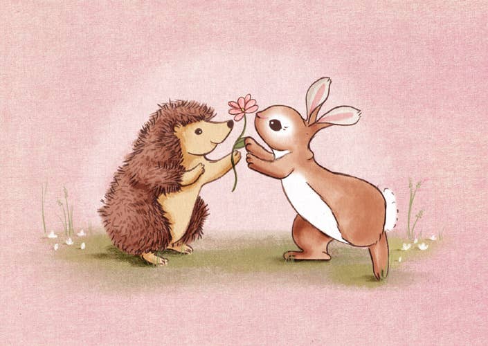 Postkarte Blüten und Stacheln von Belle & Boo A6